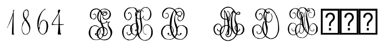 1864 GLC Monogram IJ
